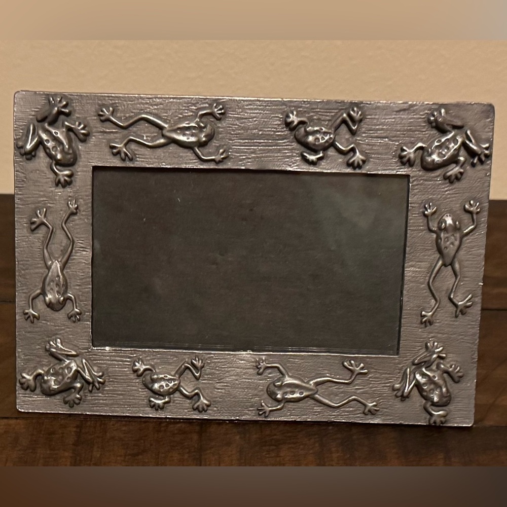 Silver Frame with Frog Design